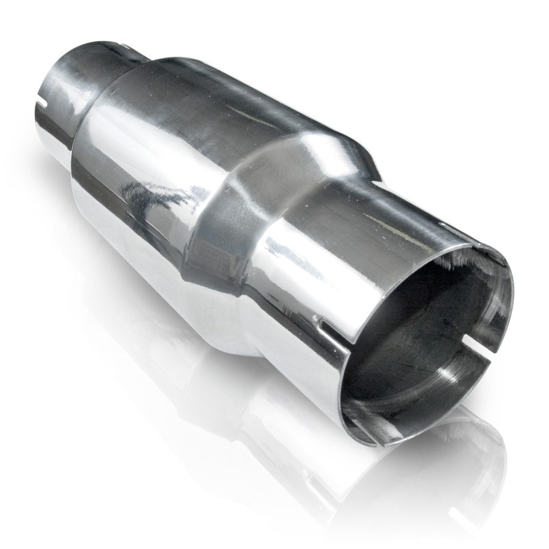 Stainless Works Catalytic Converter - 3 in Inlet - 3 in Outlet - 4 in Diameter Case - 10-3/4 in Long - Stainless