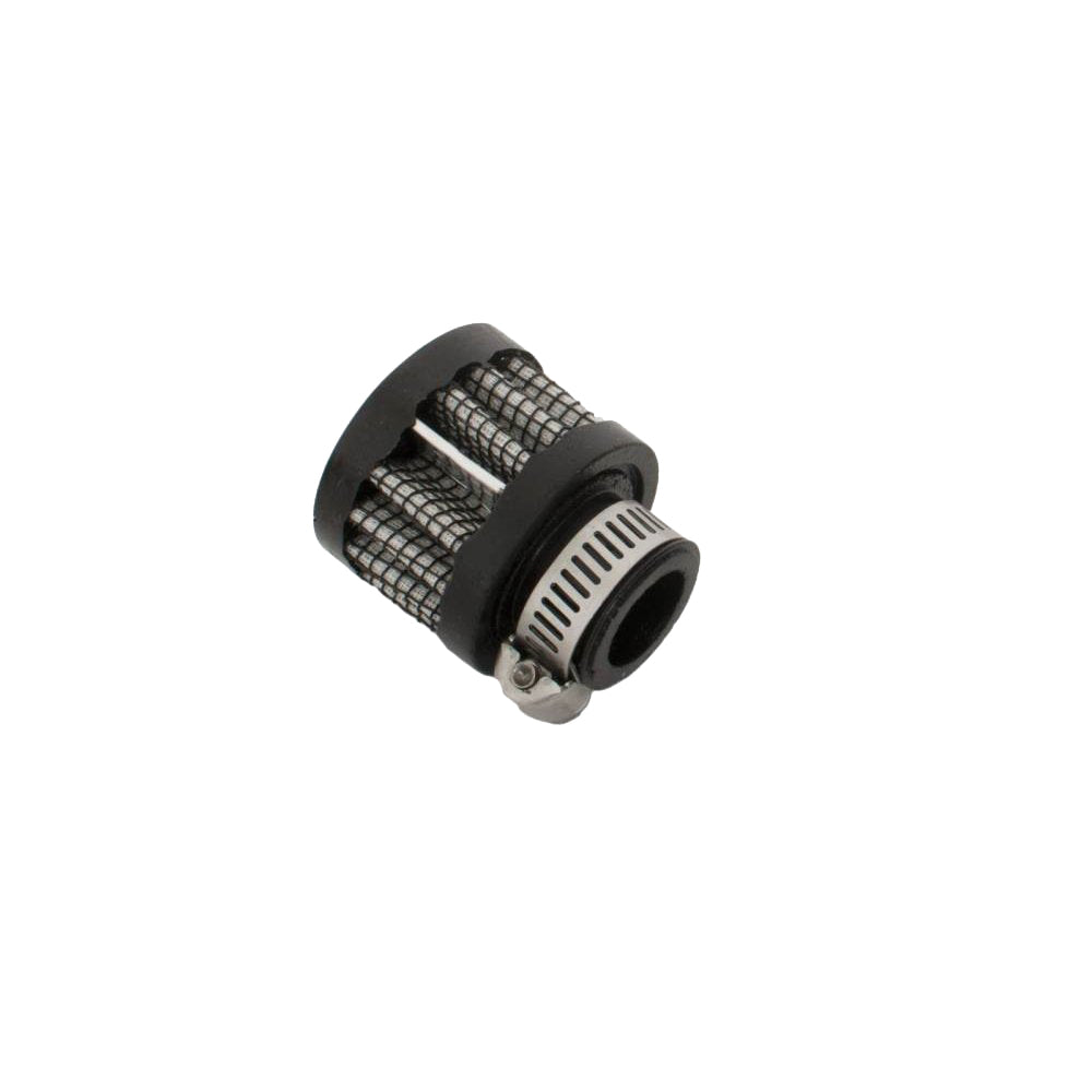 JOES Clamp-On Round Breather - 1-3/4 in Tubes - Black
