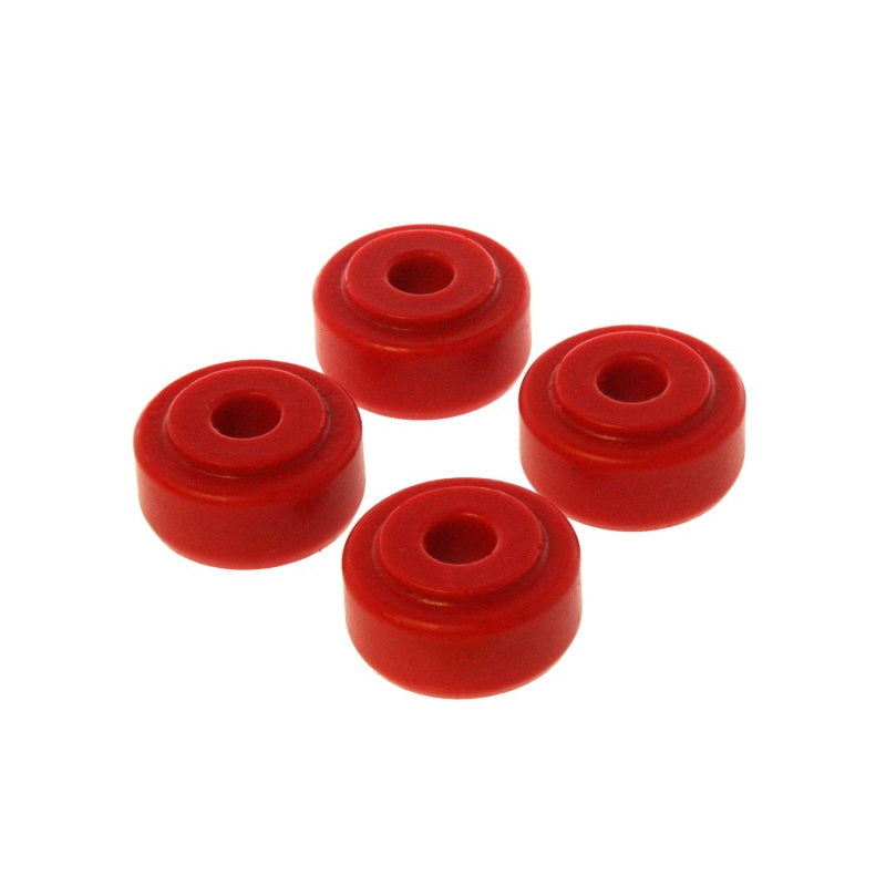 Energy Suspension Bayonet Shock End Bushing - 9/16 in ID - 1-7/8 in OD - 15/16 in Nipple - 13/16 in Thick - Red - Universal - Set of 4