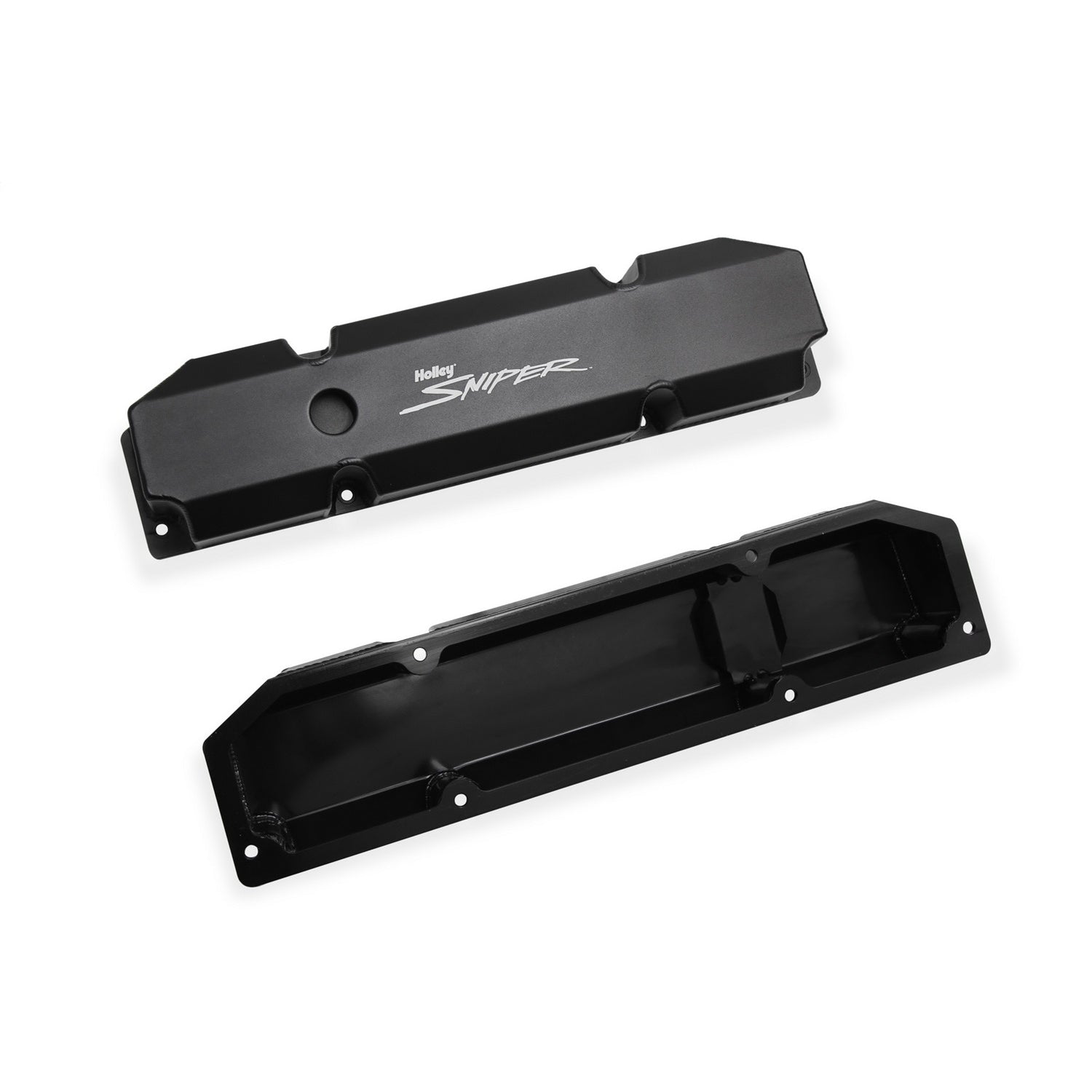 Sniper Fabricated Aluminum Valve Cover - Chrysler Big Block - Black Finish