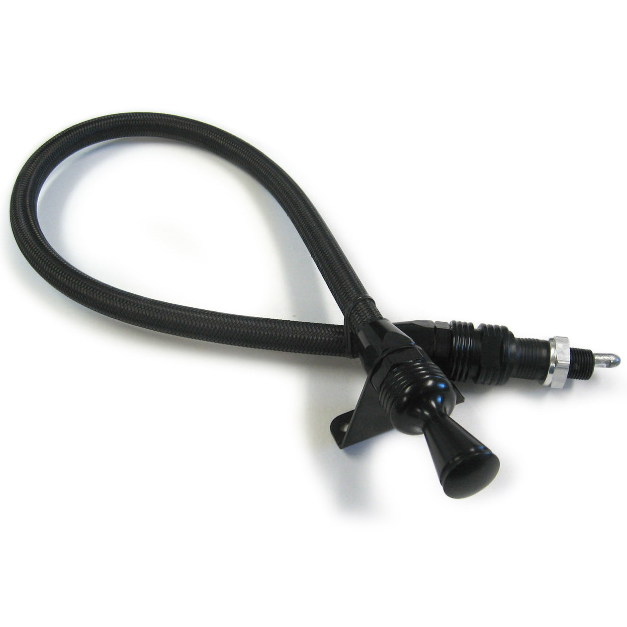 Lokar Midnight Series Anchor-Tight Locking Flexible Transmission Dipstick - GM Powerglide Transmission