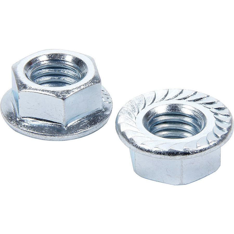 Allstar Performance Serrated Flange Nuts - 1/2"-13 - 10 Pack