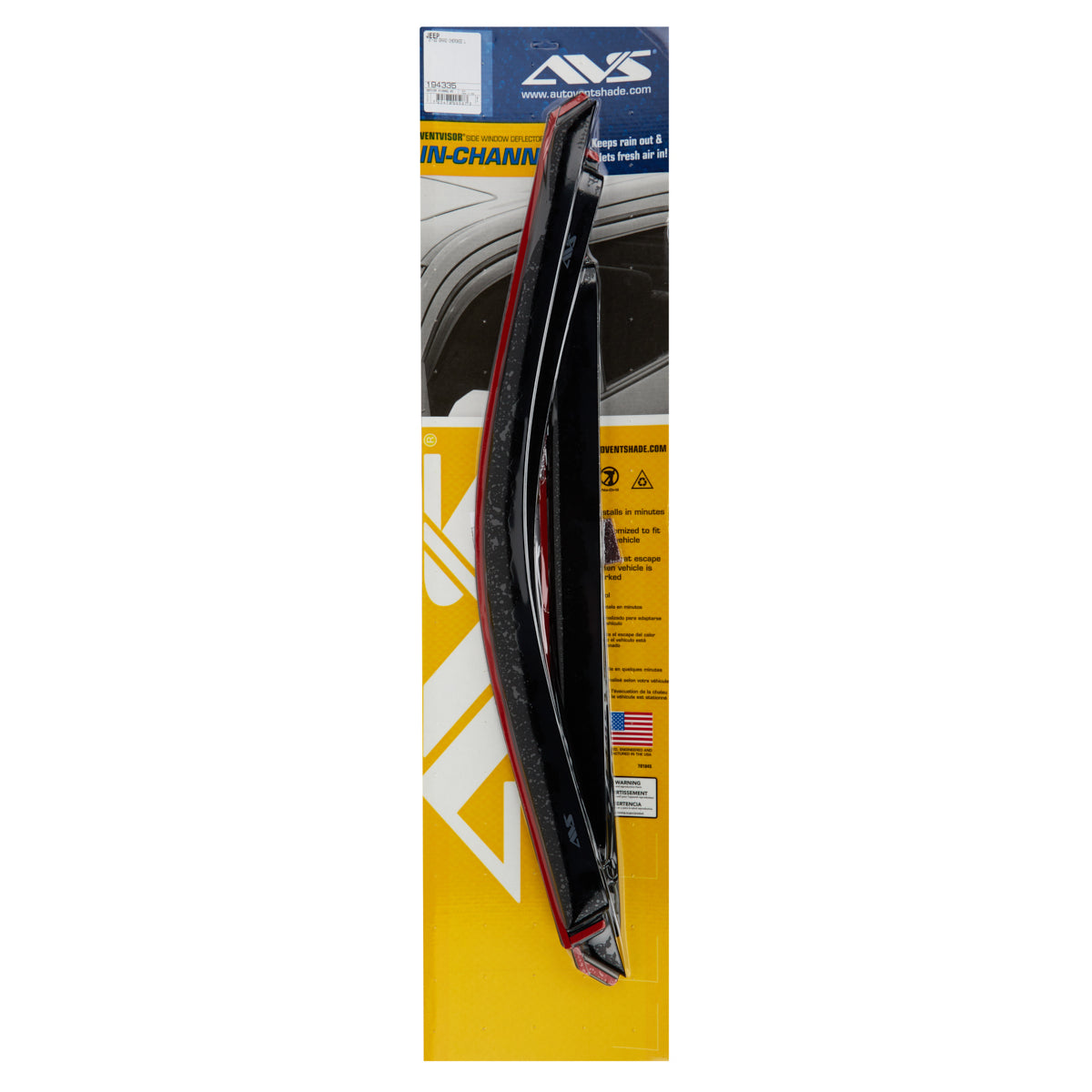 Auto Ventshade In-Channel Ventvisor - Front/Rear - Dark Smoke - Jeep Grand Cherokee L 2021-22 (Set of 4)