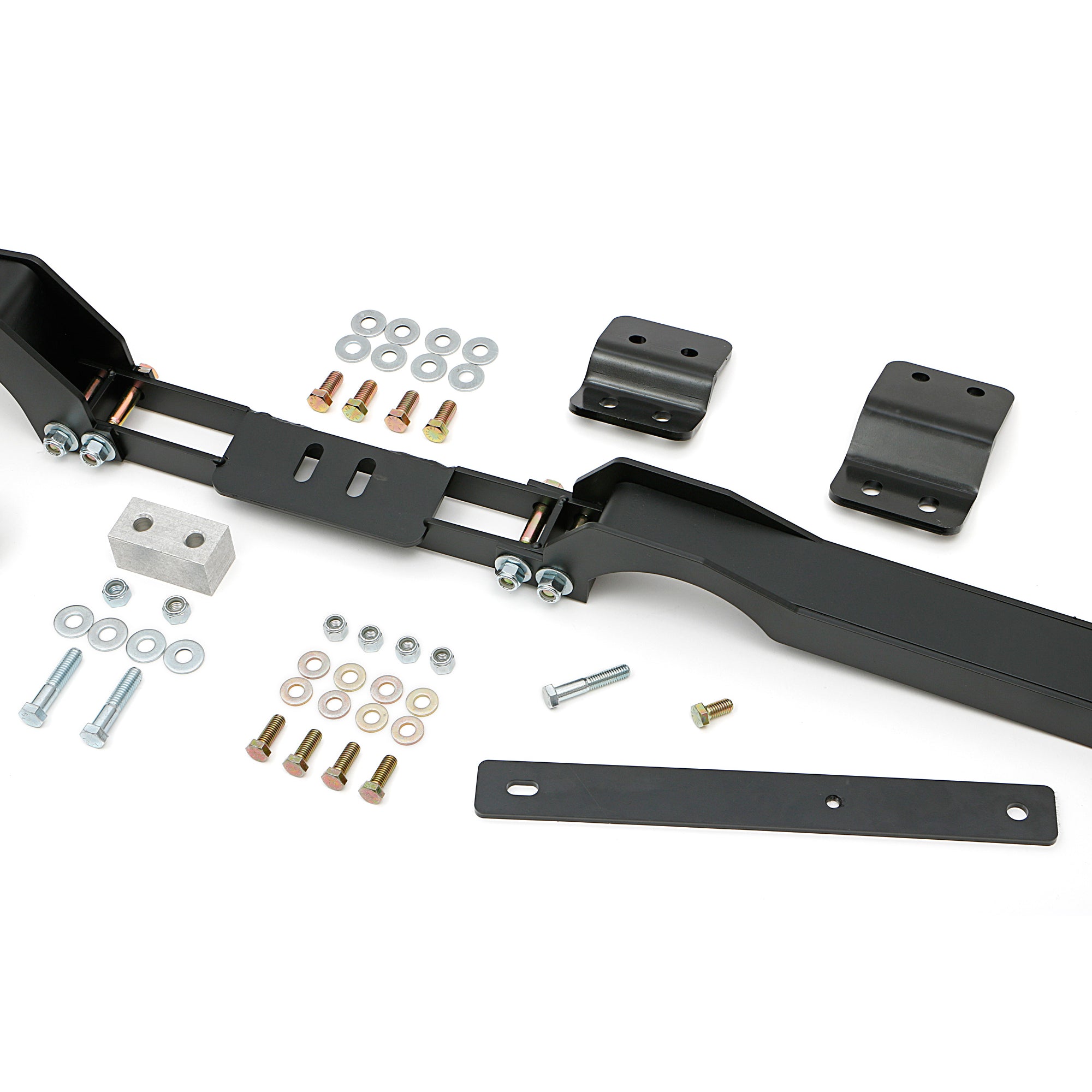 Trans-Dapt LS SwapTransmission Crossmember Bolt-On - Steel - Black- GM A-Body / G-Body 1978-88