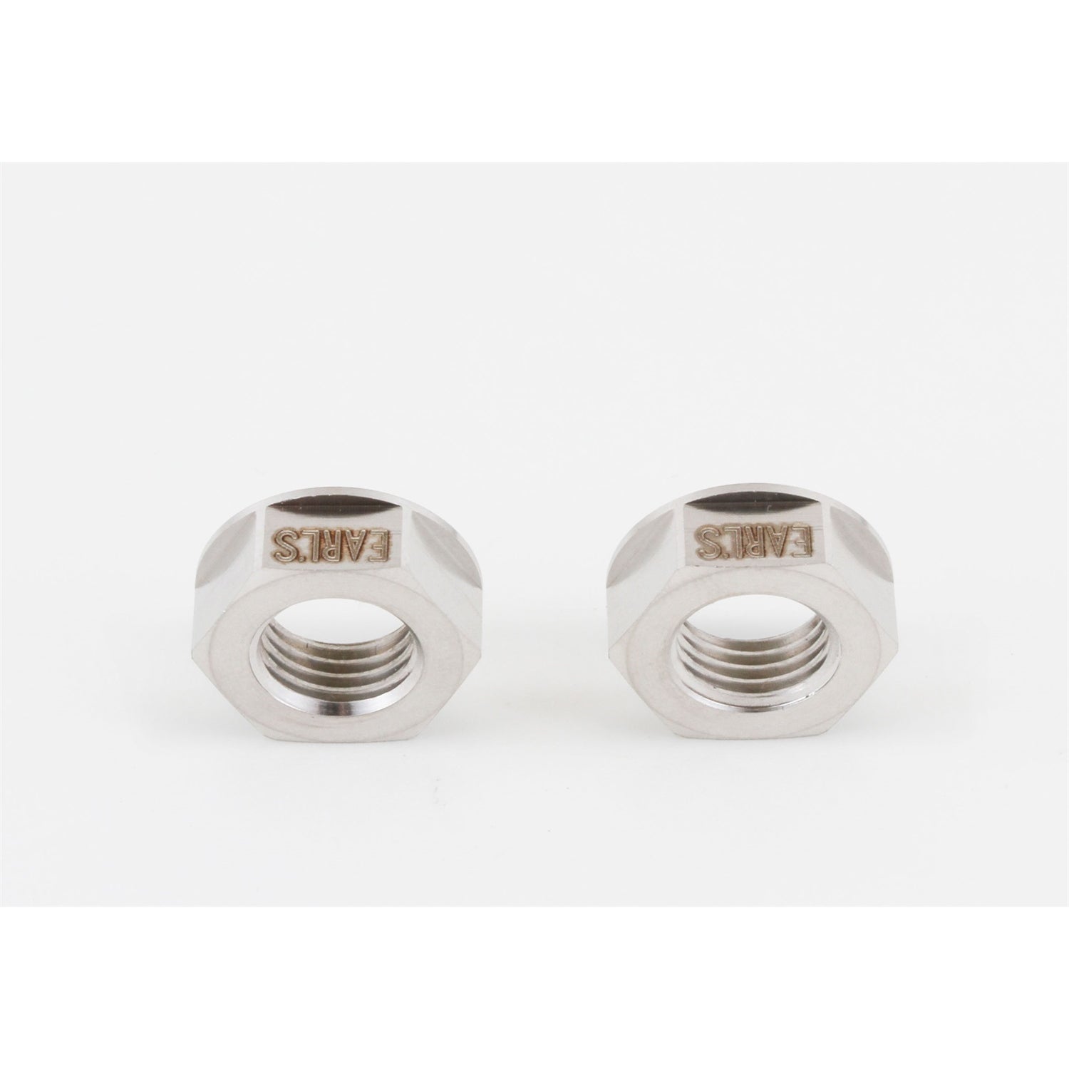 Earl's Bulkhead Fitting Nut - 3 AN - Stainless - Natural (Pair)