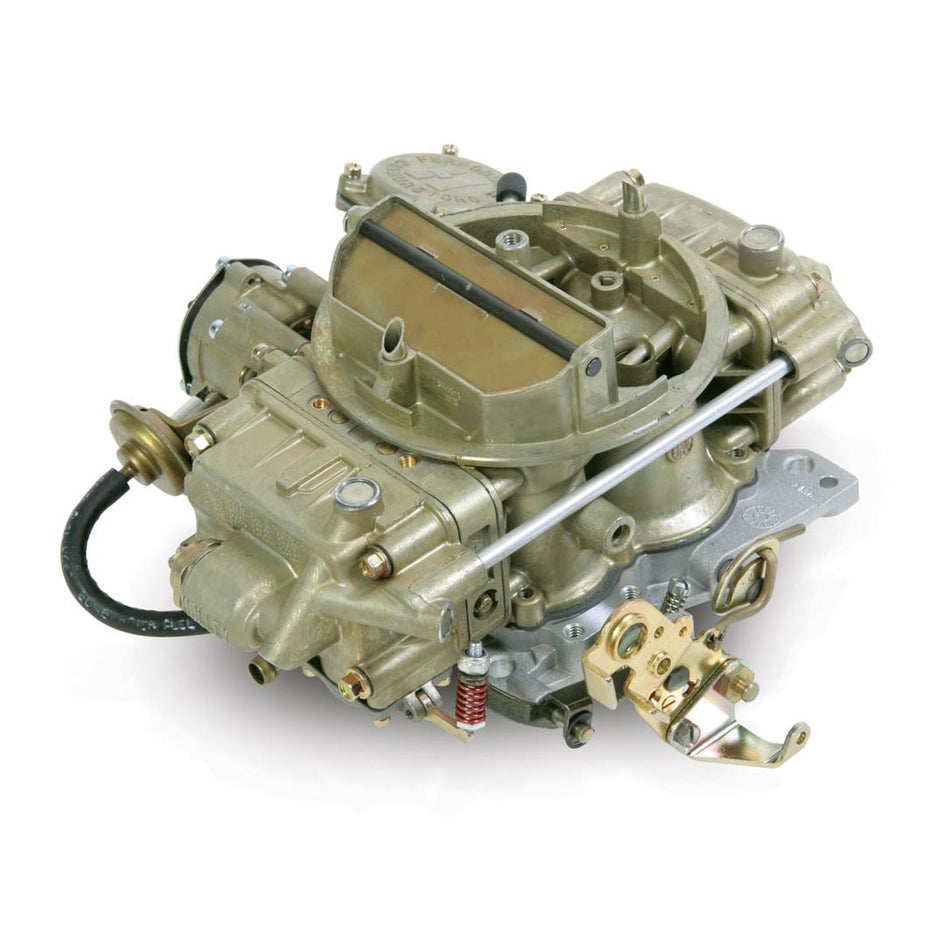 Holley Street Model 4175 650 CFM 4-Barrel Carburetor - Spread Bore - Electric Choke - Vacuum Secondary - Single Inlet - Gold Chromate