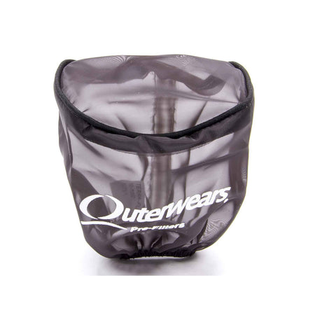 Outerwears Breather Pre-Filter w/ Top - Black - 3-1/2" Diameter x 4" Tall