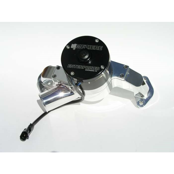 Meziere BB Chevy Billet Electric Water Pump - Hi-Flow - Polished