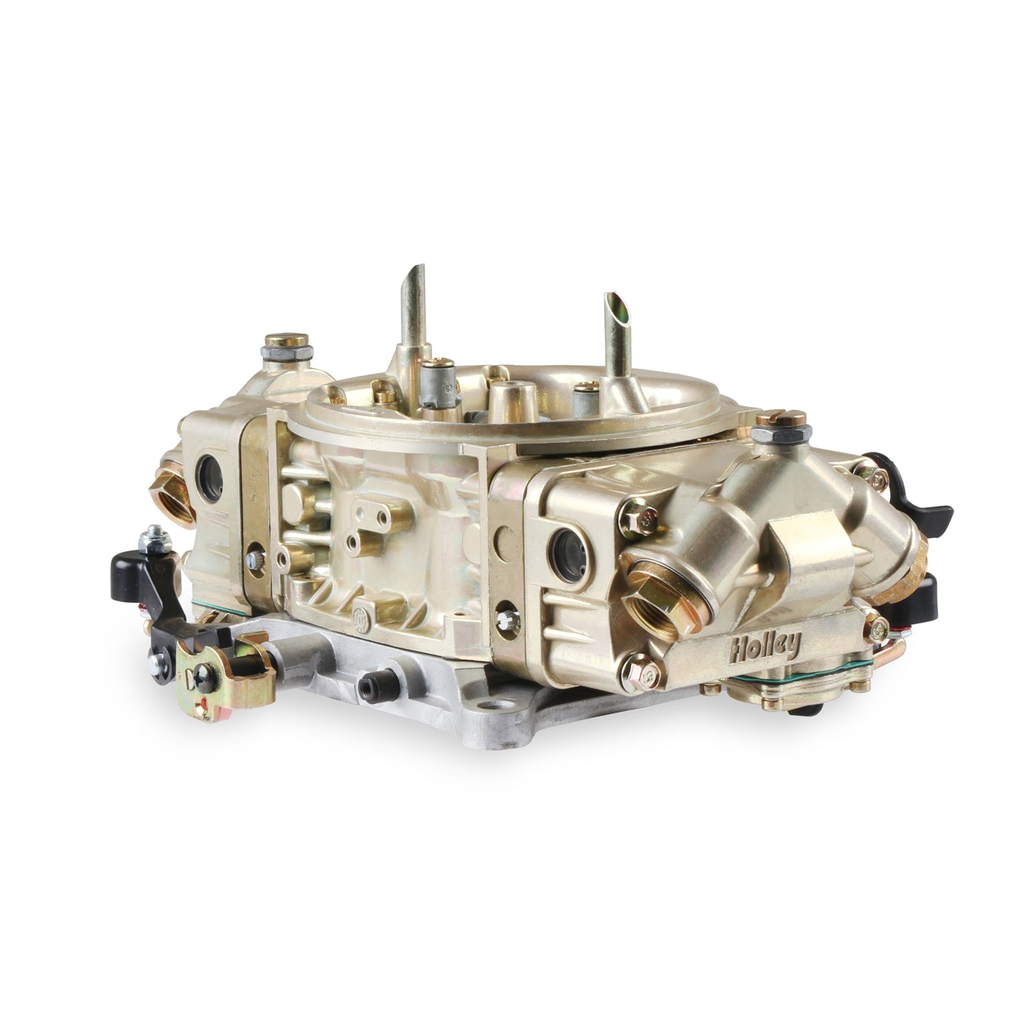Holley Model 4150 Carburetor - 4-Barrel - 650 CFM - Square Bore - No Choke - Mechanical Secondary - Dual Inlet - Chromate