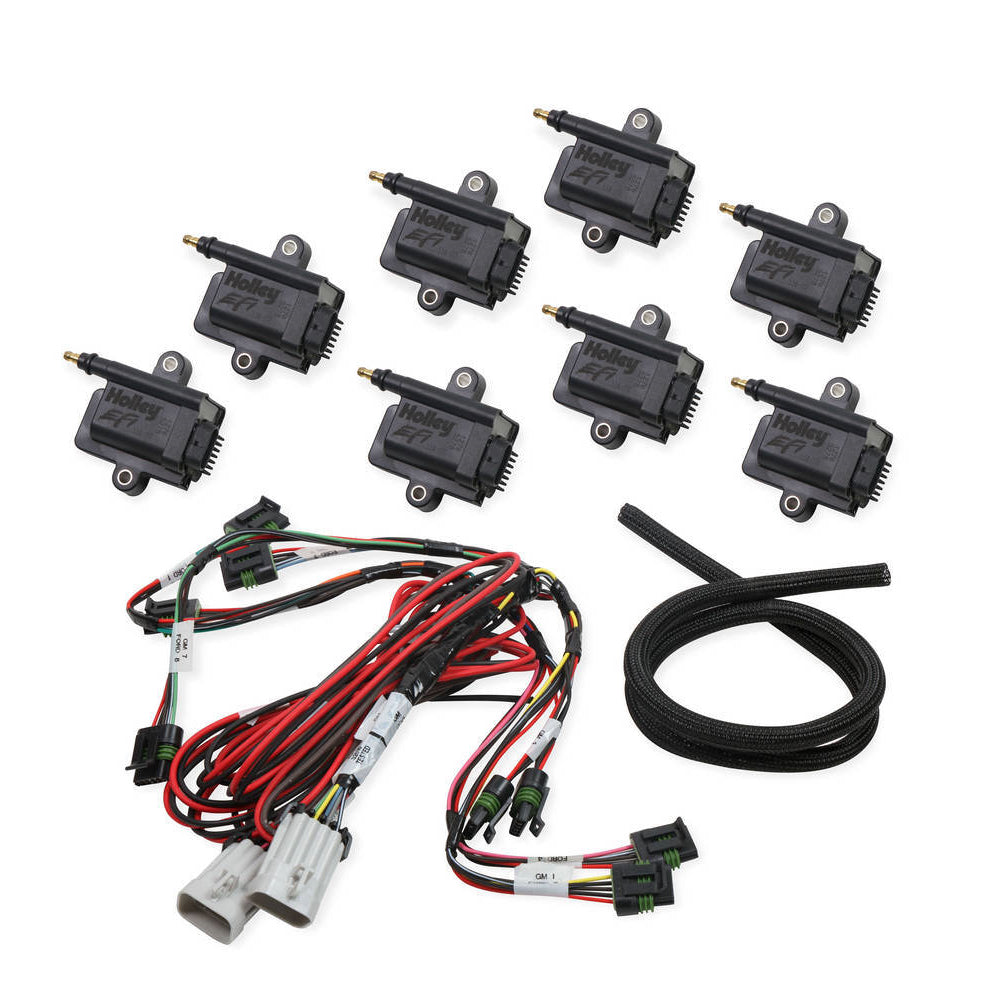 Holley EFI Coil-Near-Plug Smart Coil Kit - V8 Big Wire