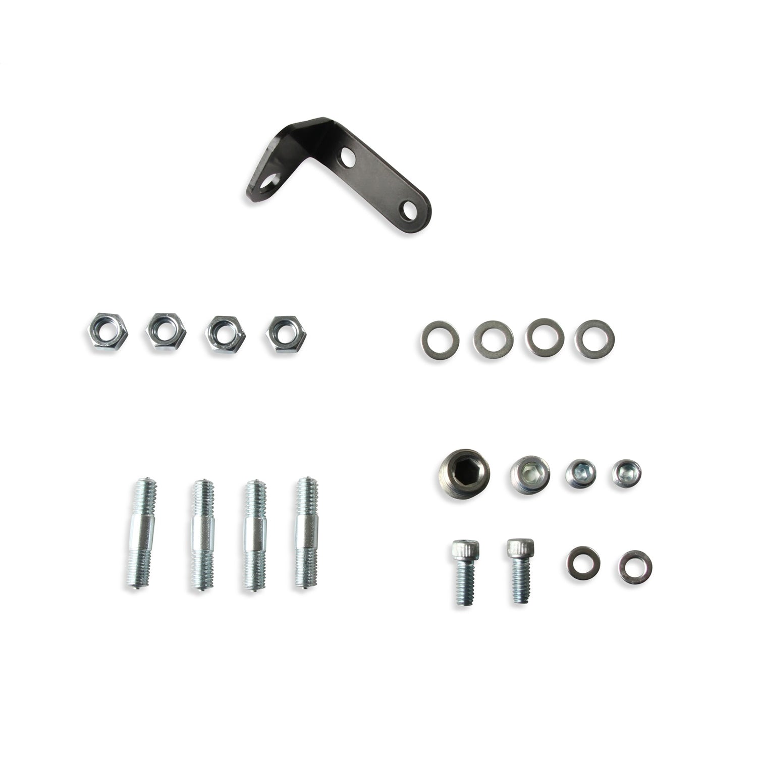 Holley EFI Throttle Body Adapter - Elbow - Aluminum - Black - GM LS-Series to 4150 Mounting Flange