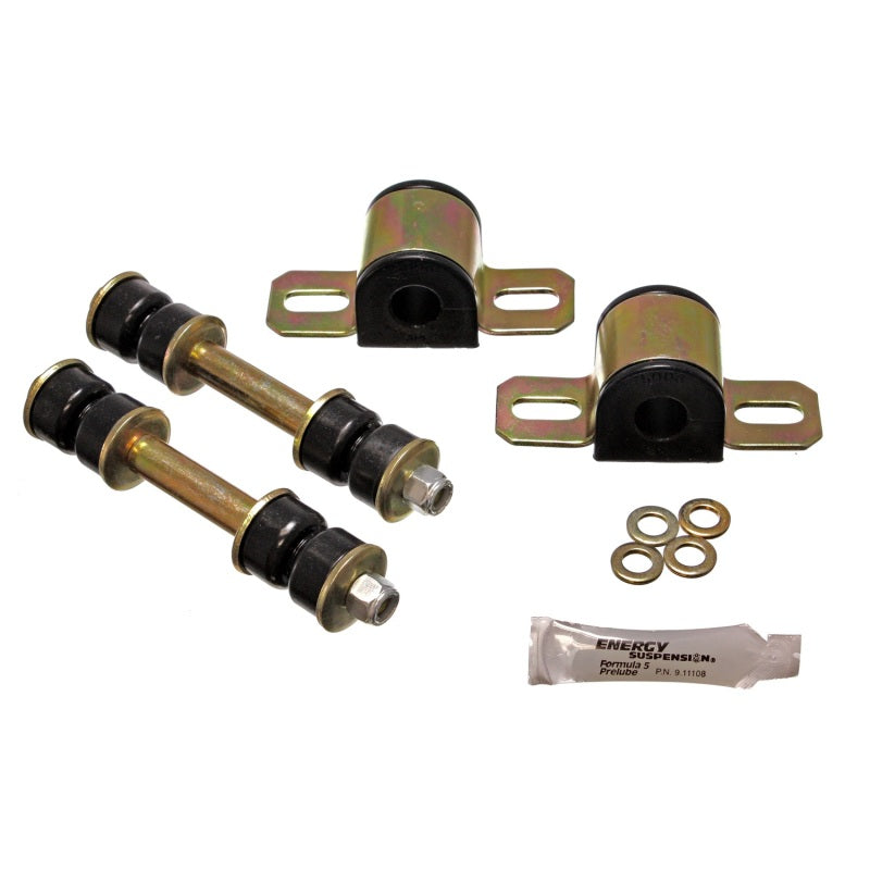 Energy Suspension Hyper-Flex Rear Sway Bar Bushing - End Links - 19 mm Bar - Black / Cadmium - GM F-Body 1982-99