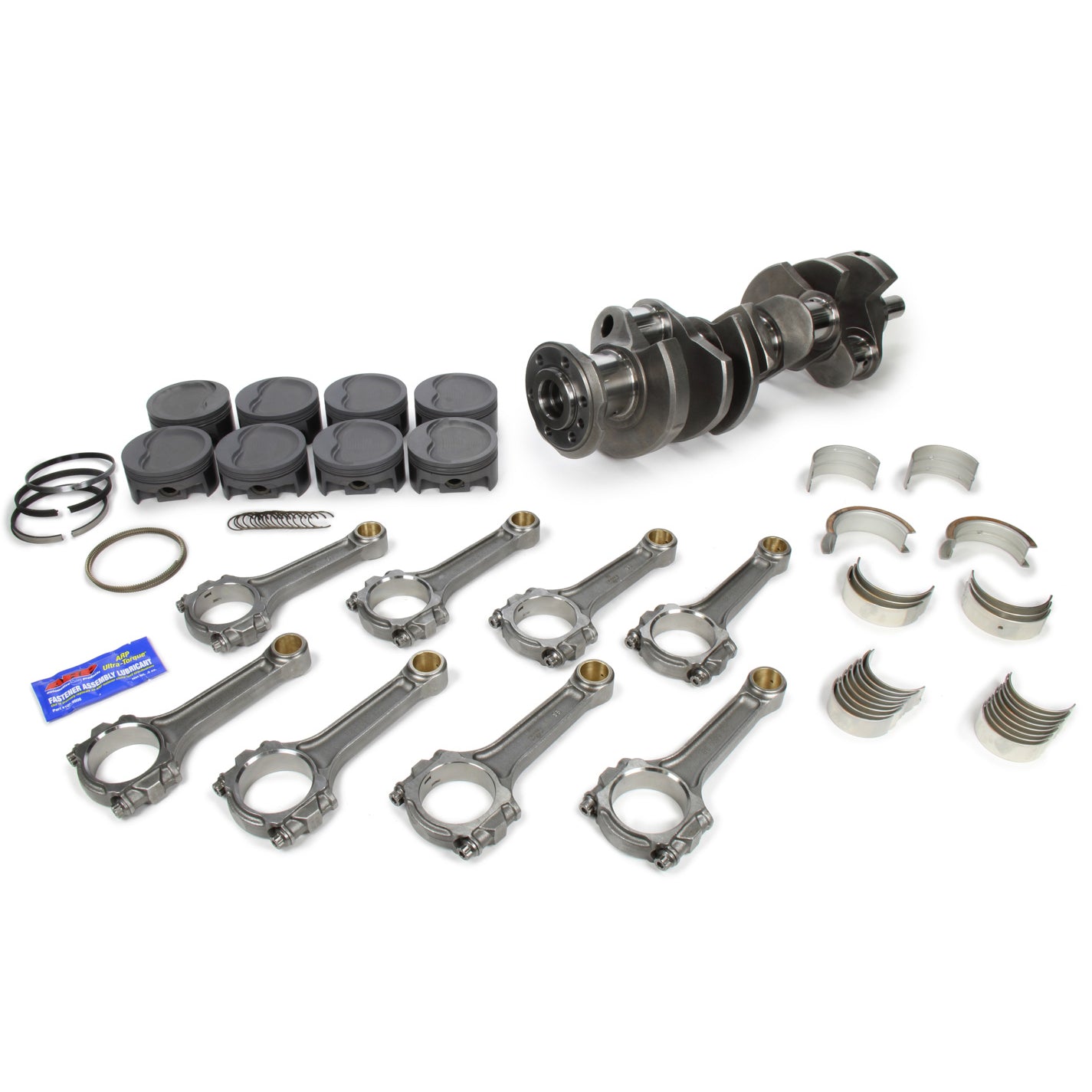 Eagle Rotating Assembly - Forged Crank - Forged Pistons - 4.250" Stroke - 4.155" Bore - 6.800" Long I-Beam Rods - Pontiac V8