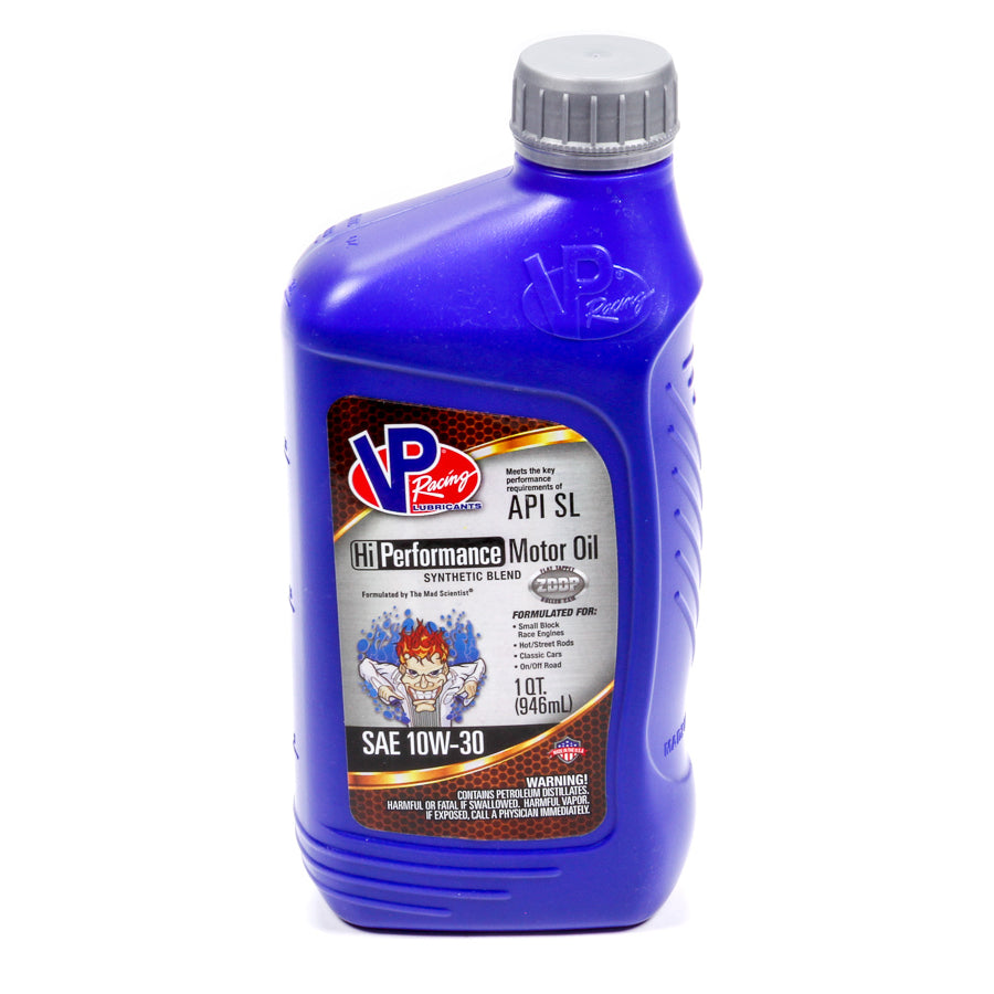 VP Racing Hi-Performance Synthetic Blend Motor Oil - 10W30 - 1 Quart