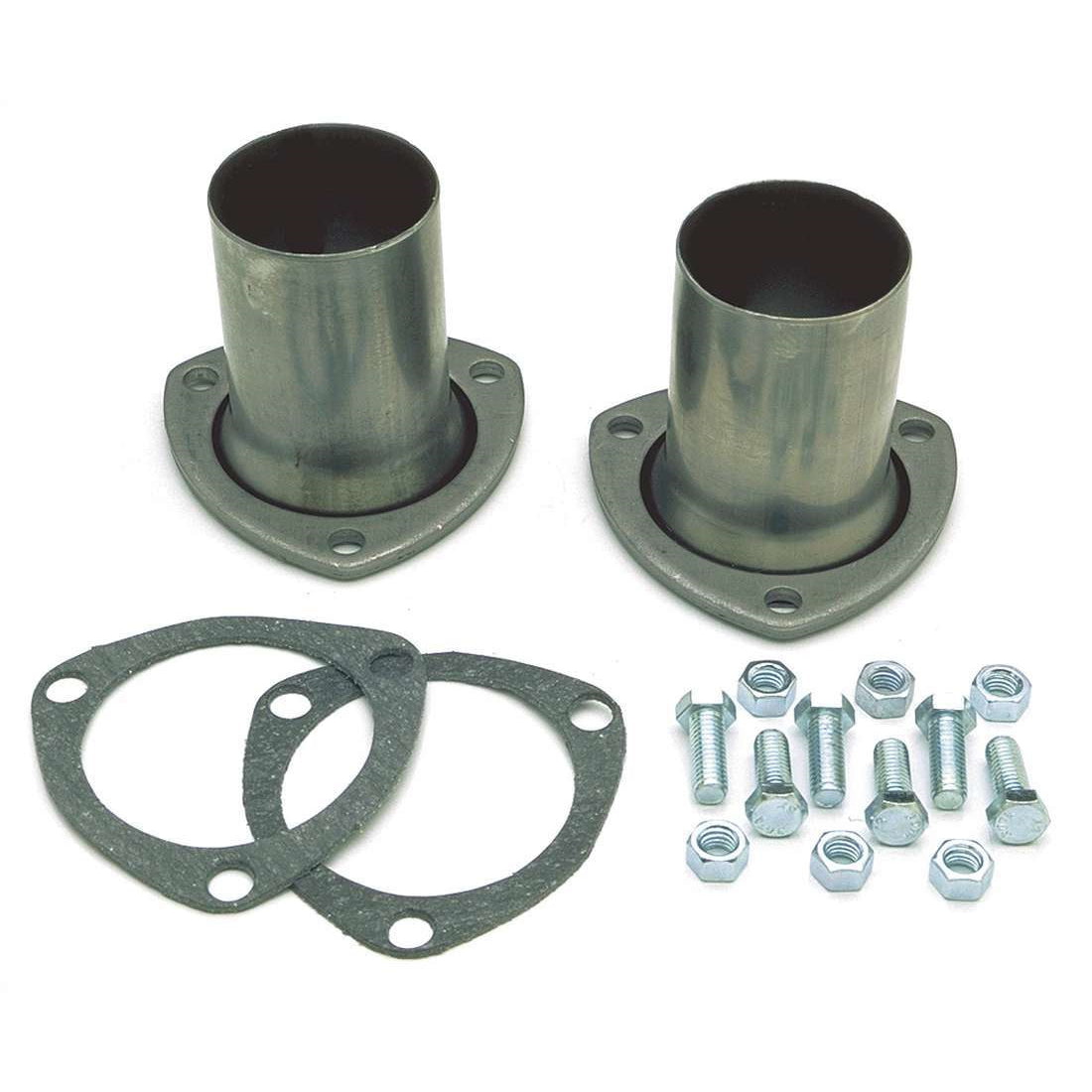 Trans-Dapt Collector Reducer - 3 in Inlet to 2-1/2 in Outlet - 3-Bolt Flange - Aluminized (Pair)