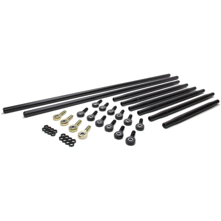 Triple X Race Co. Radius Rod Kit Complete Black For Sprint Car