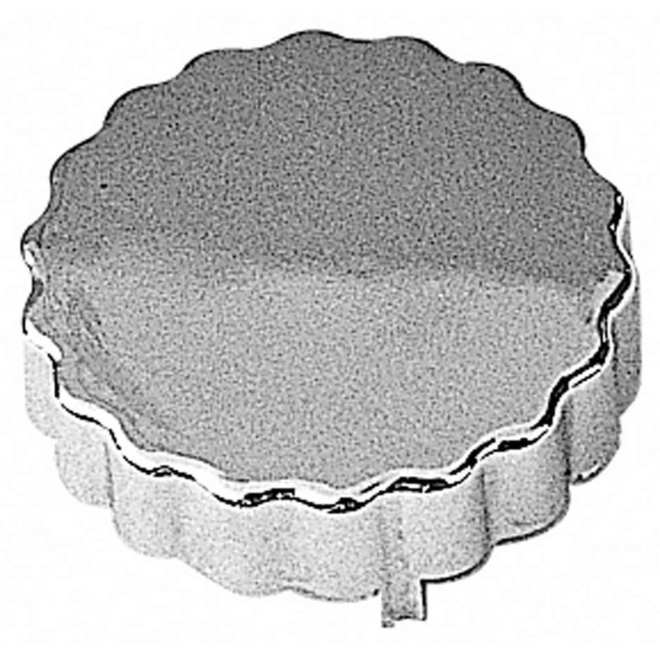 Trans-Dapt Power Steering Cap Cover - Saginaw - Chrome Plated Plastic