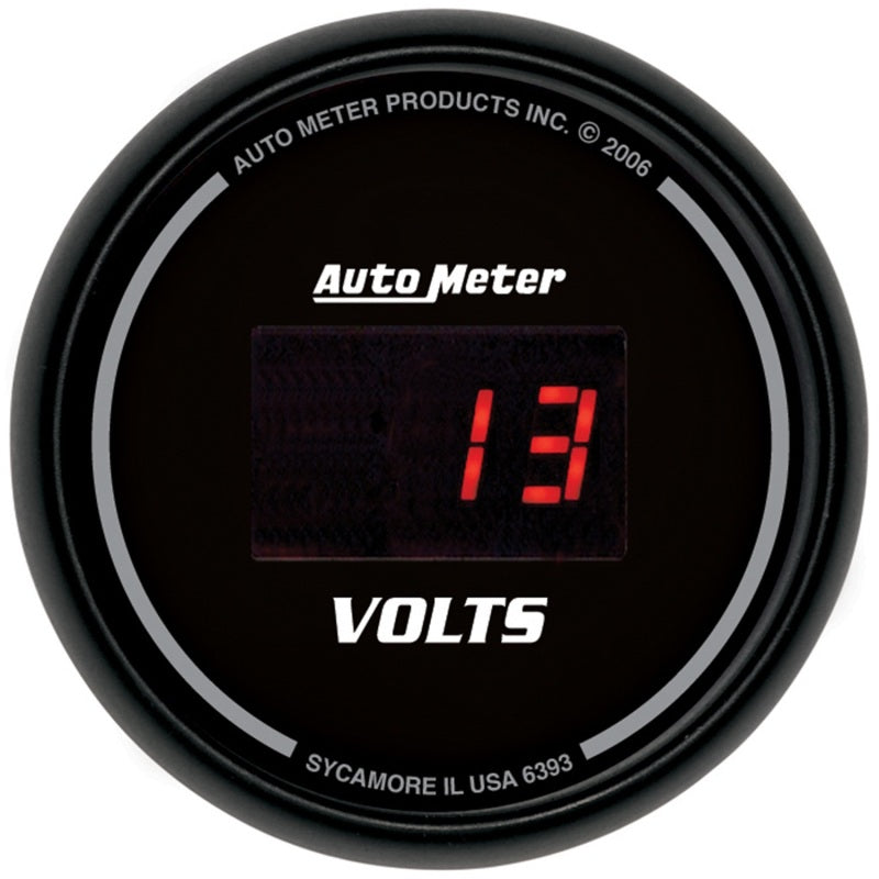 Auto Meter Sport-Comp Digital Voltmeter Gauge - 2-1/16"