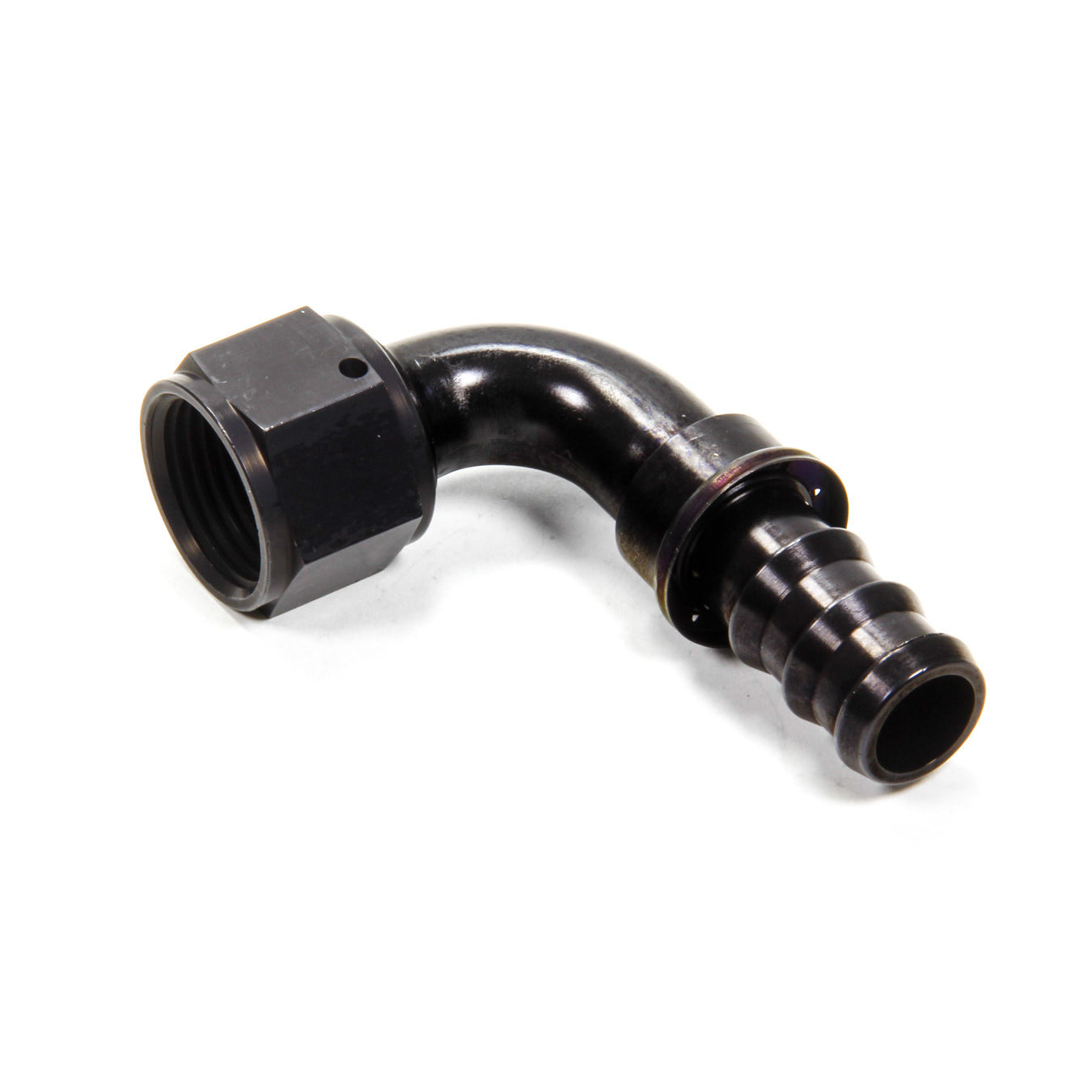 Aeroquip AQP Socketless 90 Degree 12 AN Hose Barb to 12 AN Female Hose End - Black