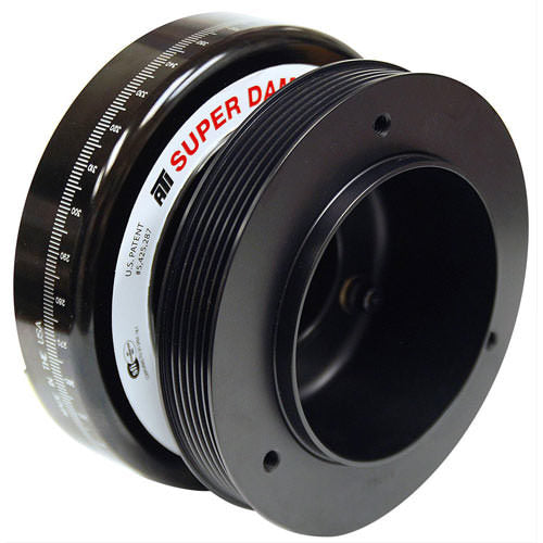 ATI Products Serpentine Super Damper Harmonic Balancer 7.074" OD SFI-18.1 Aluminum/Steel - Black