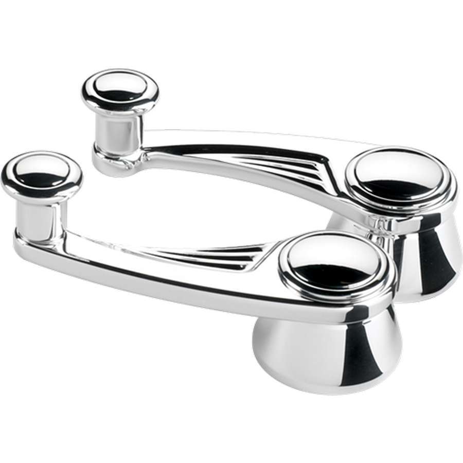 Billet Specialties Ball Milled Vent Window Cranks - Polished - 1/2 in. Round Spline - Chevy 1949-79 - (Set of 2)