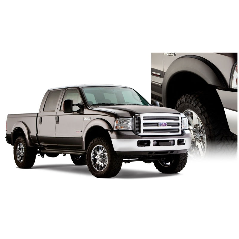 Bushwacker Extend-A-Fender Front / Rear Fender Flare - 2 in Wide - Black - Ford Fullsize Truck 1999-2007