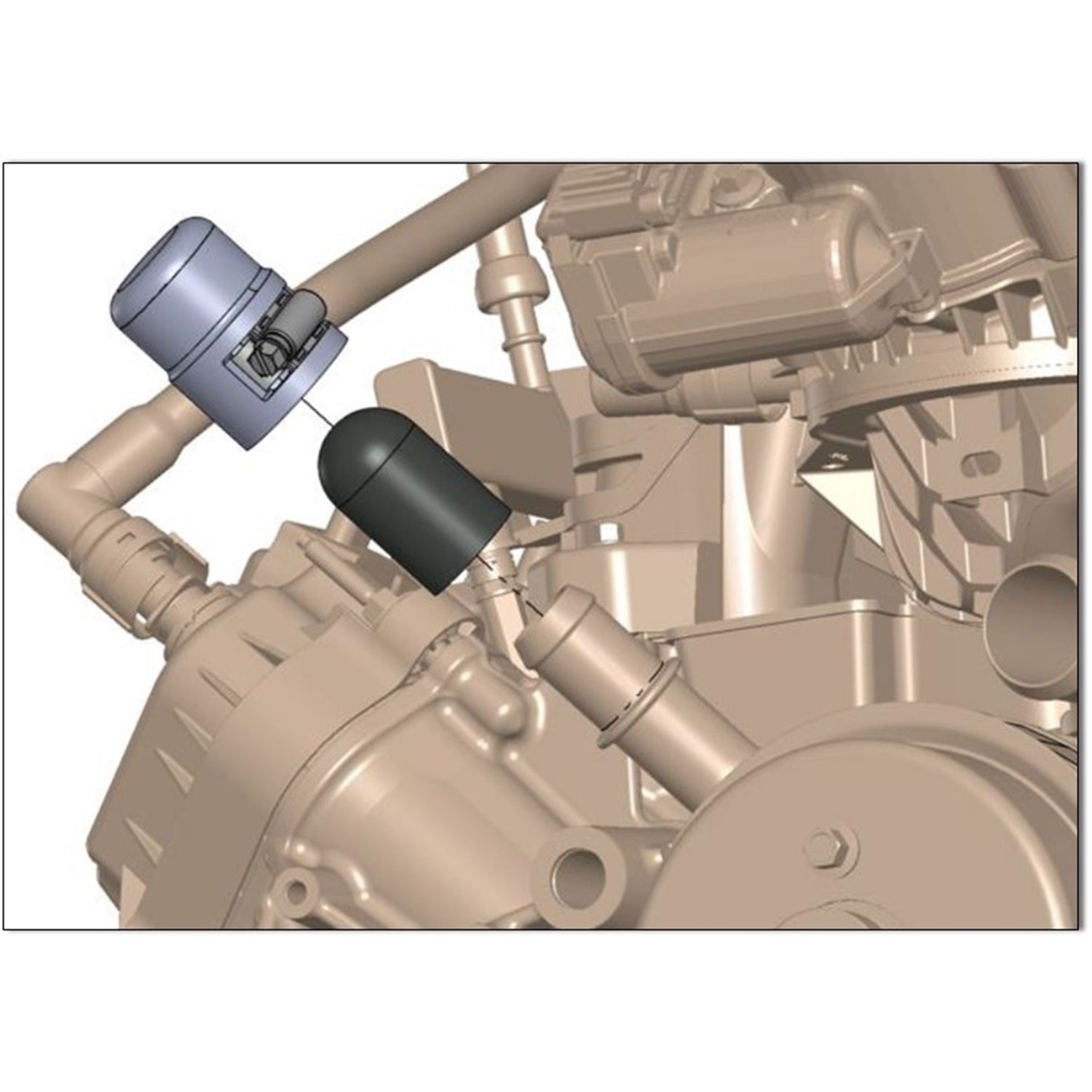 Holley Heater Hose Block-Off Kit - Ford 7.3L Godzilla