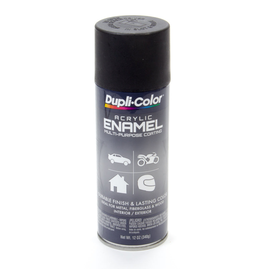 Dupli-Color Premium Enamel - 12 oz. Can - Flat Black