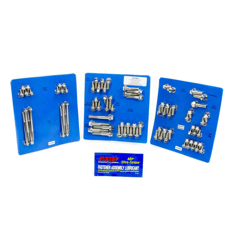 ARP Engine and Accessory Fastener Kit - Hex Head - Polished - Small Block Chevy
