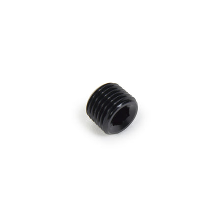 Triple X Race Co. Plug Fitting 1/4" NPT Allen Head Aluminum - Black Anodize