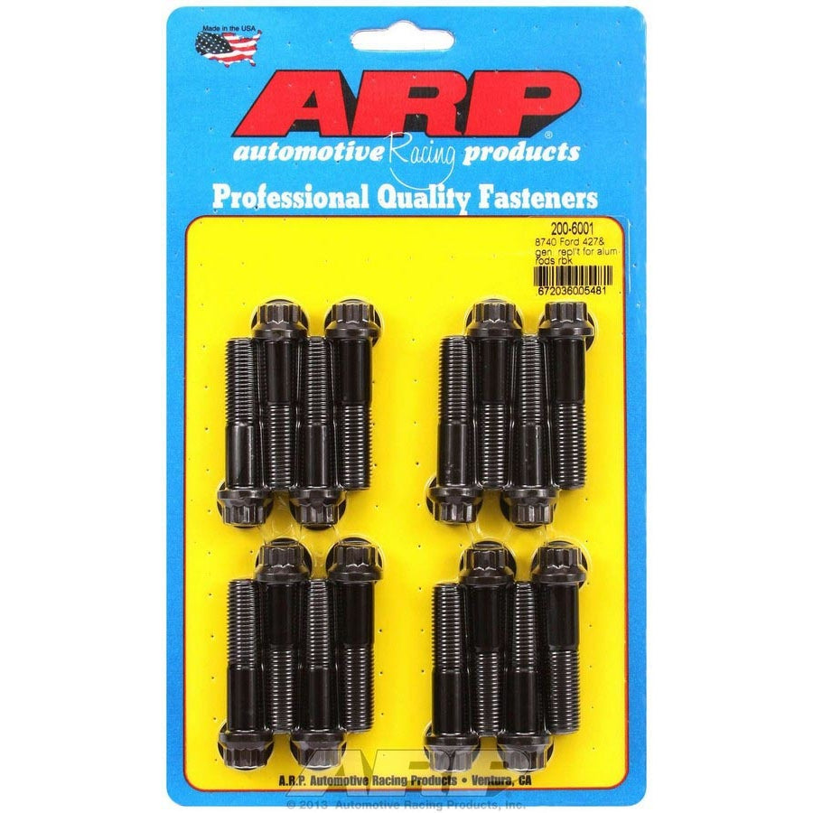 ARP High Performance Series Connecting Rod Bolt Kit - Chromoly - Lemans - Ford FE-Series - Set of 16