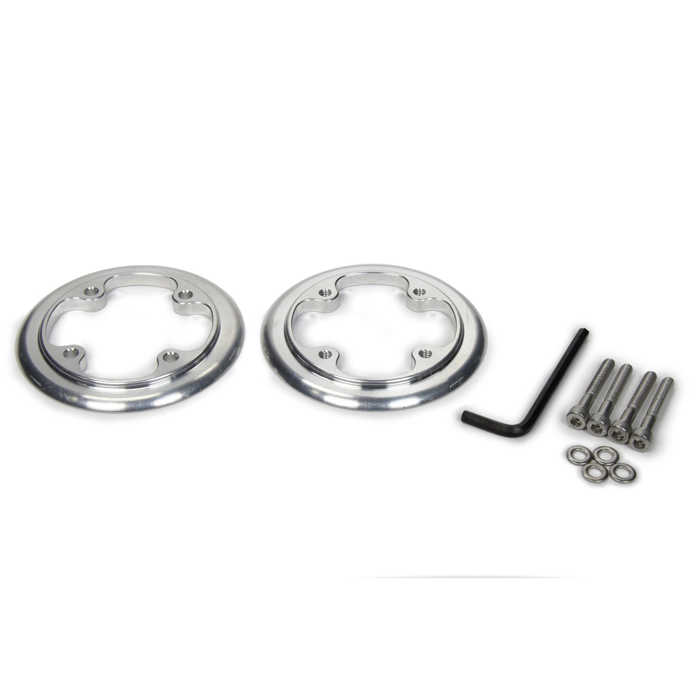 Jones Racing Products Belt Guide - Bolt-On - Aluminum - Clear Anodized - 33 Tooth - Radius Tooth