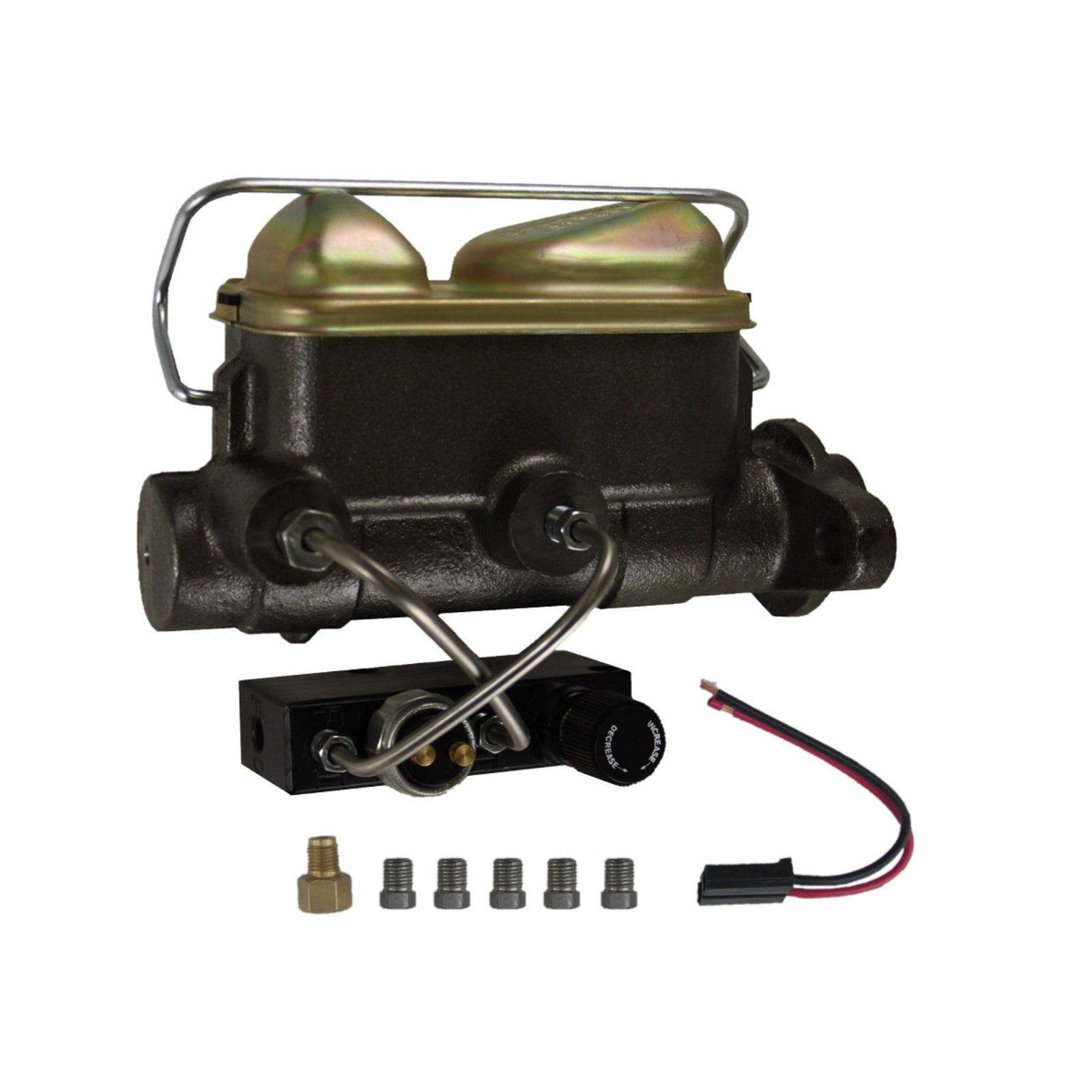 Leed Front Disc Conversion Brake System - 4 Piston Caliper - 11.33 in Rotors - Zinc Oxide - Ford Fullsize Car 1960-68