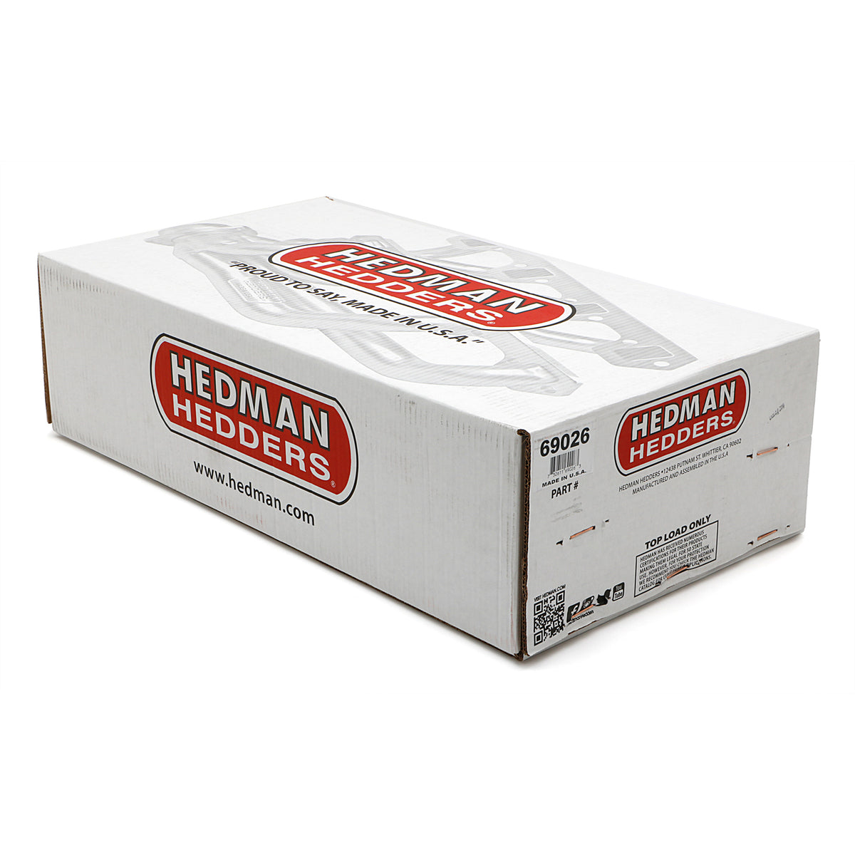 Hedman Hedders Street Headers 1-3/4" Primary 3" Collector Steel - Metallic Ceramic