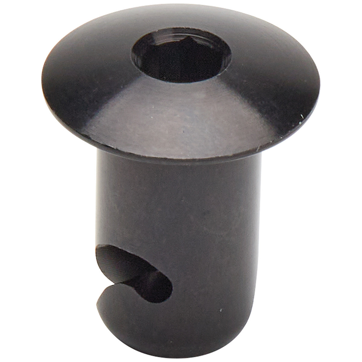 Allstar Performance Aluminum Oval Allen Head Fasteners - 7/16 " x .500" - Black - (10 Pack)