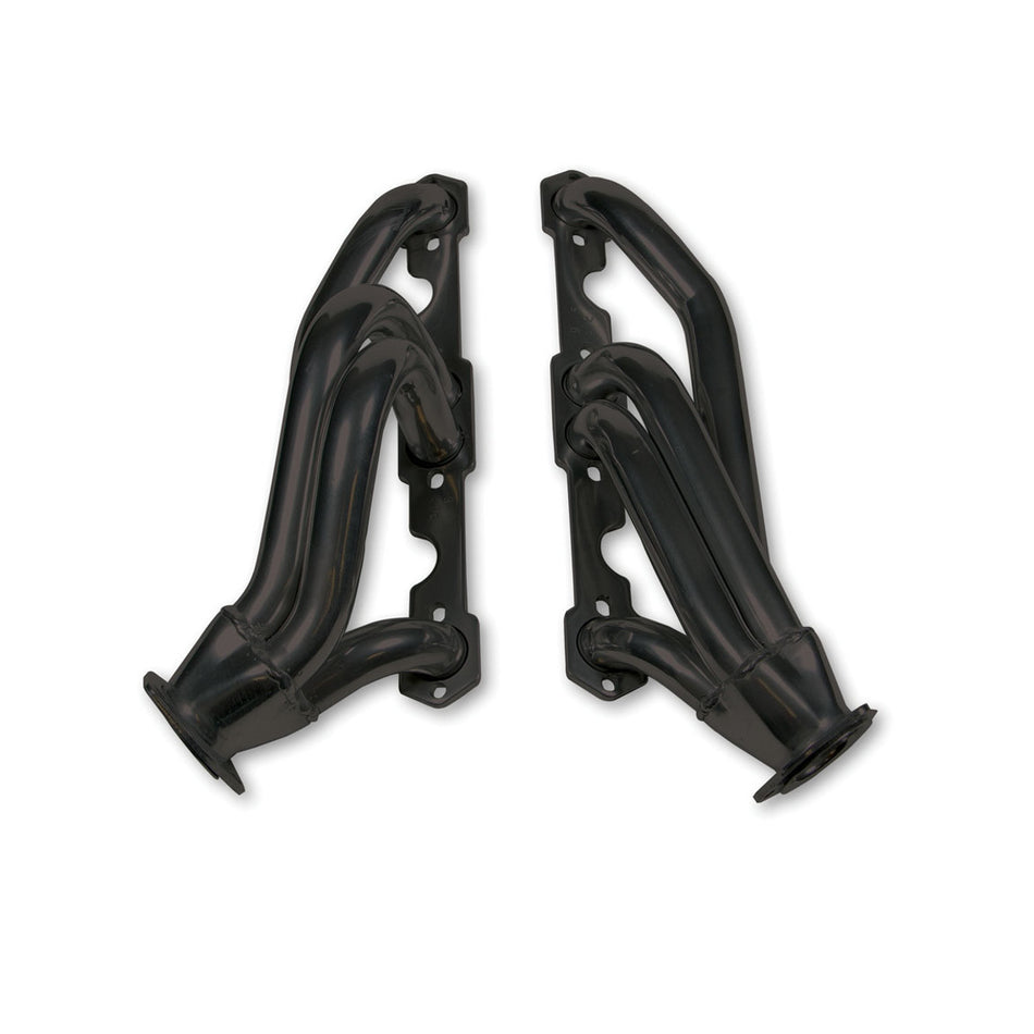 Flowtech Shorty Headers - 1982-93 Chevy/GMC S10/15 Engine Swap to 283/400 SB Chevy - 1.5" - 2.5" Collector - Black Paint