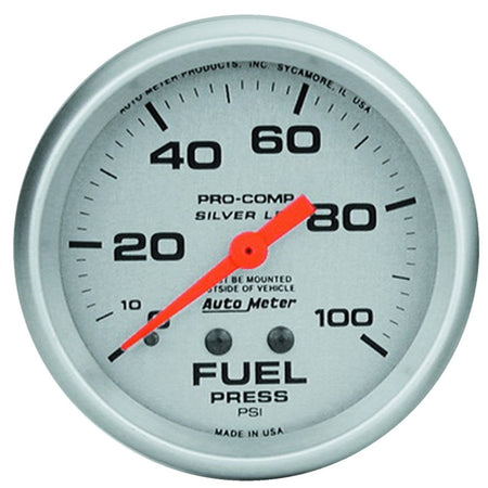 Auto Meter Liquid-Filled Fuel Pressure Gauges - 2-5/8" - 0-100 PSI