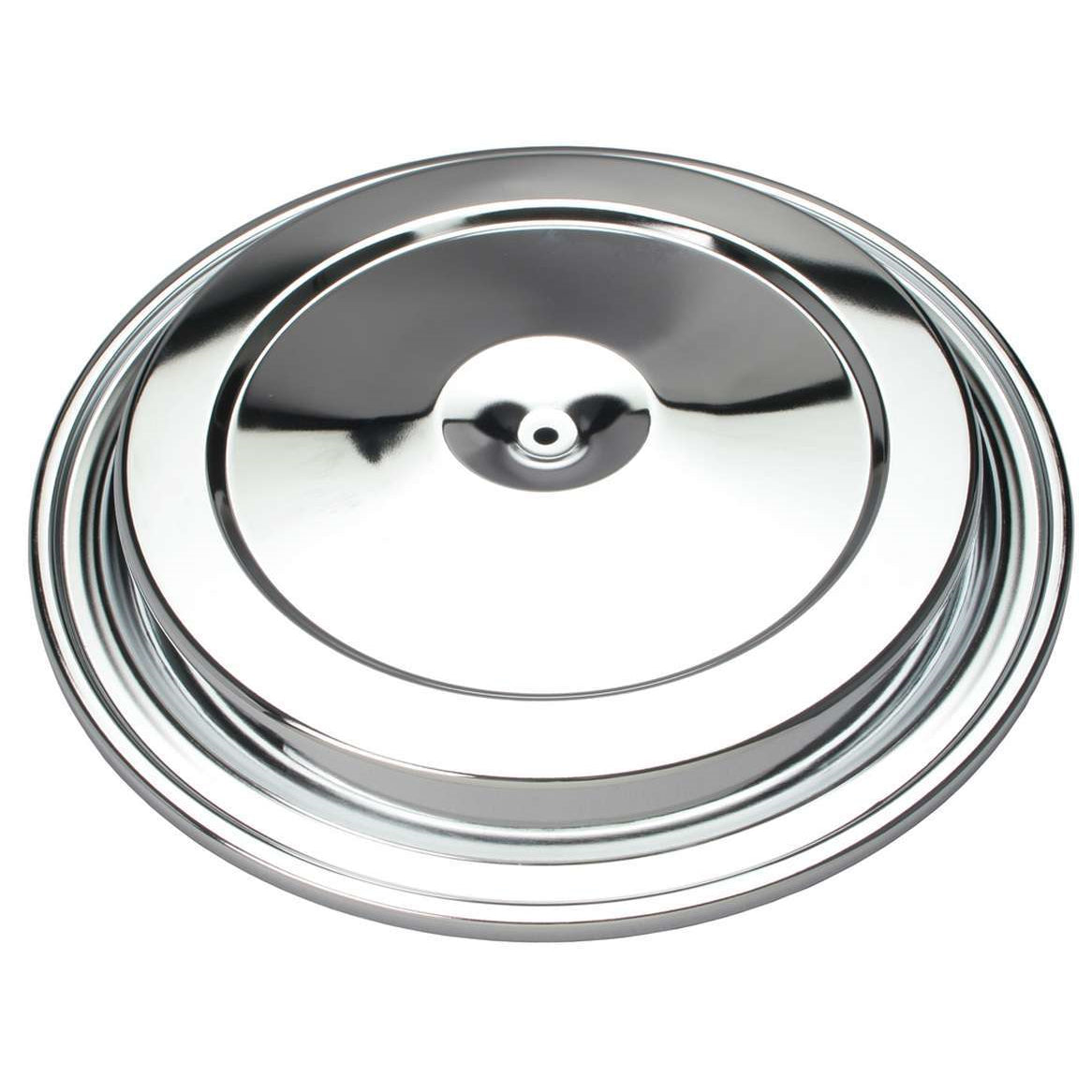 Trans-Dapt O.E. Style Air Cleaner Lid - 15.375 in Round - Seal Ring Included - Chrome - GM Car / Truck 1983-92