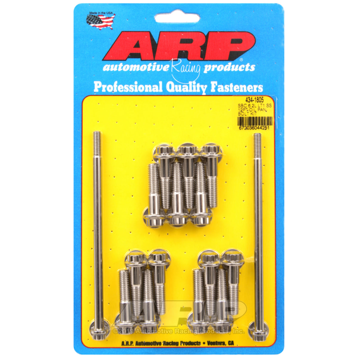 ARP Oil Pan Bolt Kit - GM LT1 6.2L 12-Point Stainless Steel