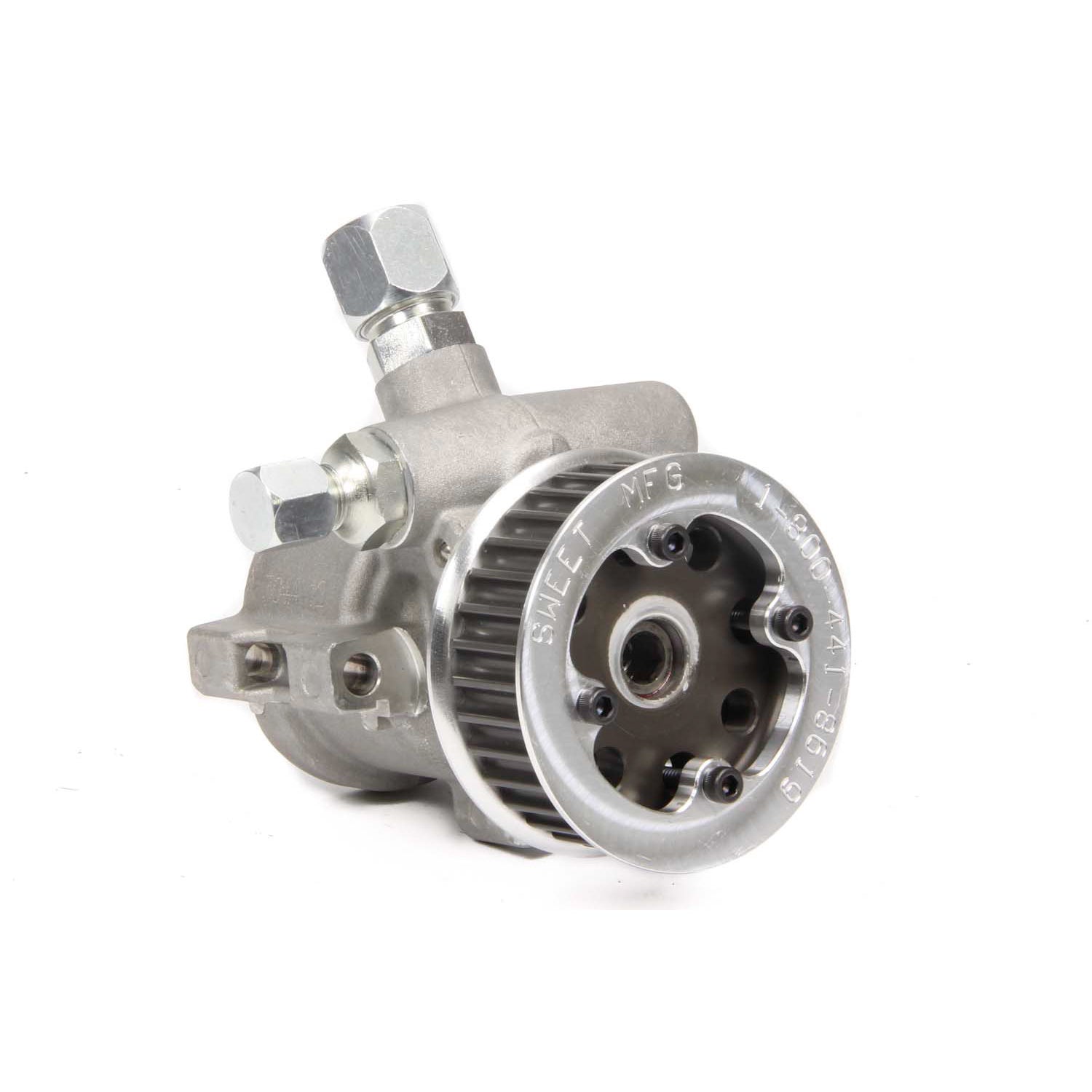 Sweet Bellhousing Mount Aluminum Power Steering Pump w/ HTD Pully - 1,000 PSI