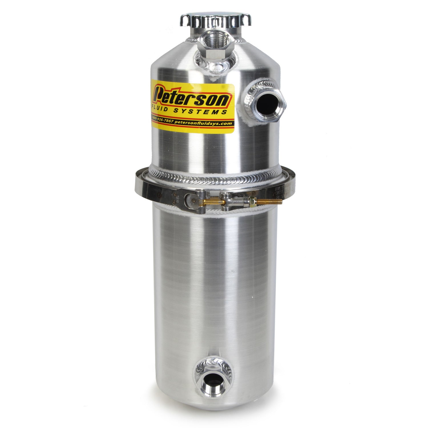 Peterson 2 Gallon Dry Sump Oil Tank - 2 Gallon Single Scavenge Inlet