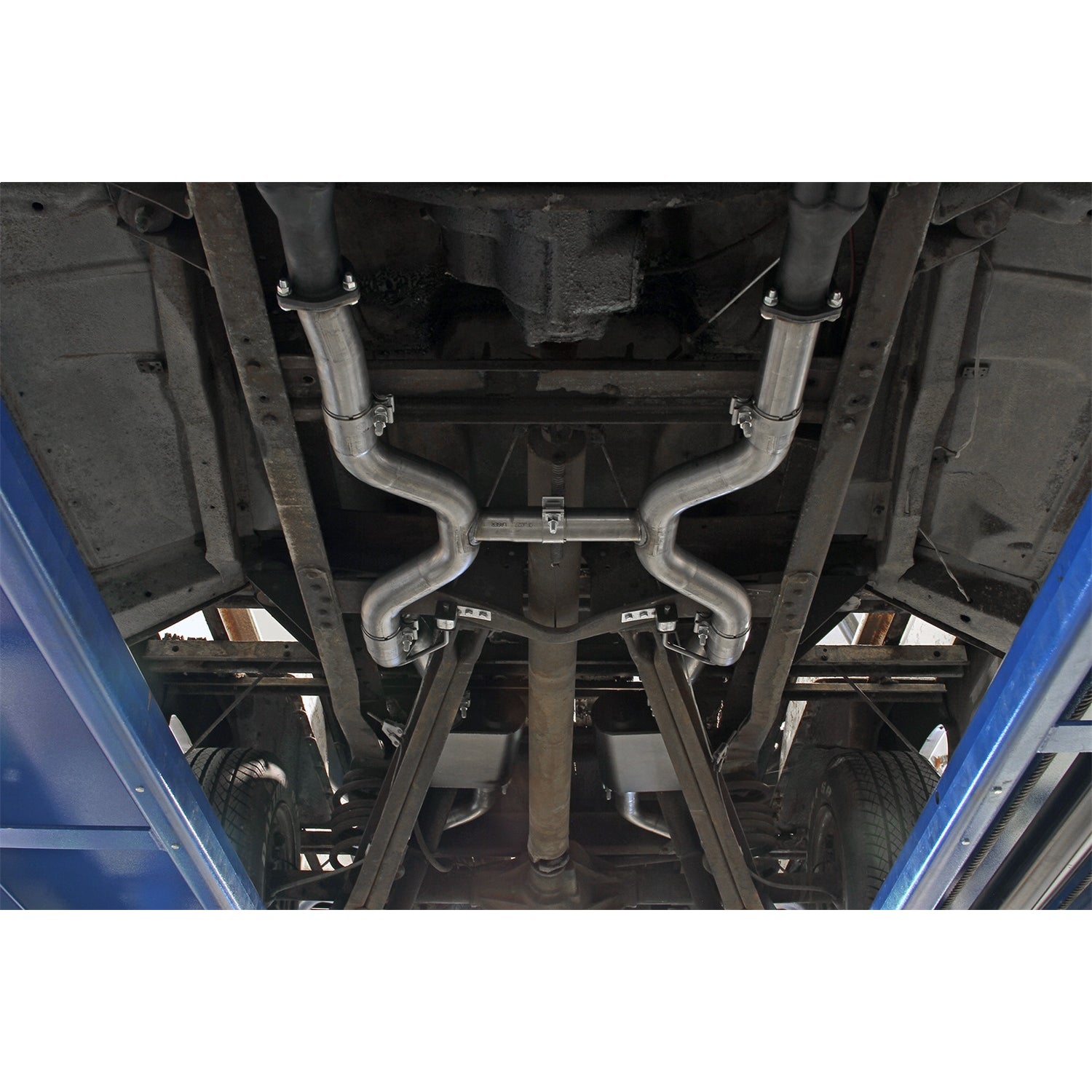 Flowmaster American Thunder Header-Back Exhaust System - 2-1/2 in Tailpipe - GM Fullsize Truck 1963-66