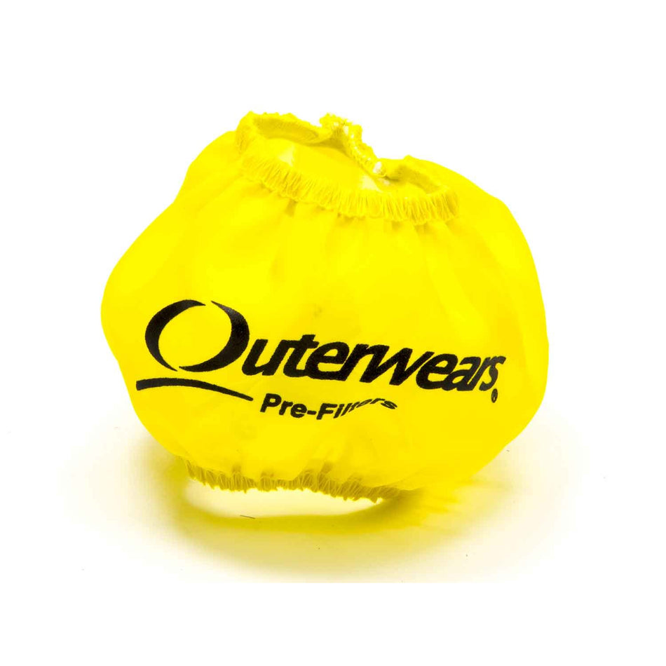 Outerwears 3" Breather w/Shield Pre-Filter - Yellow