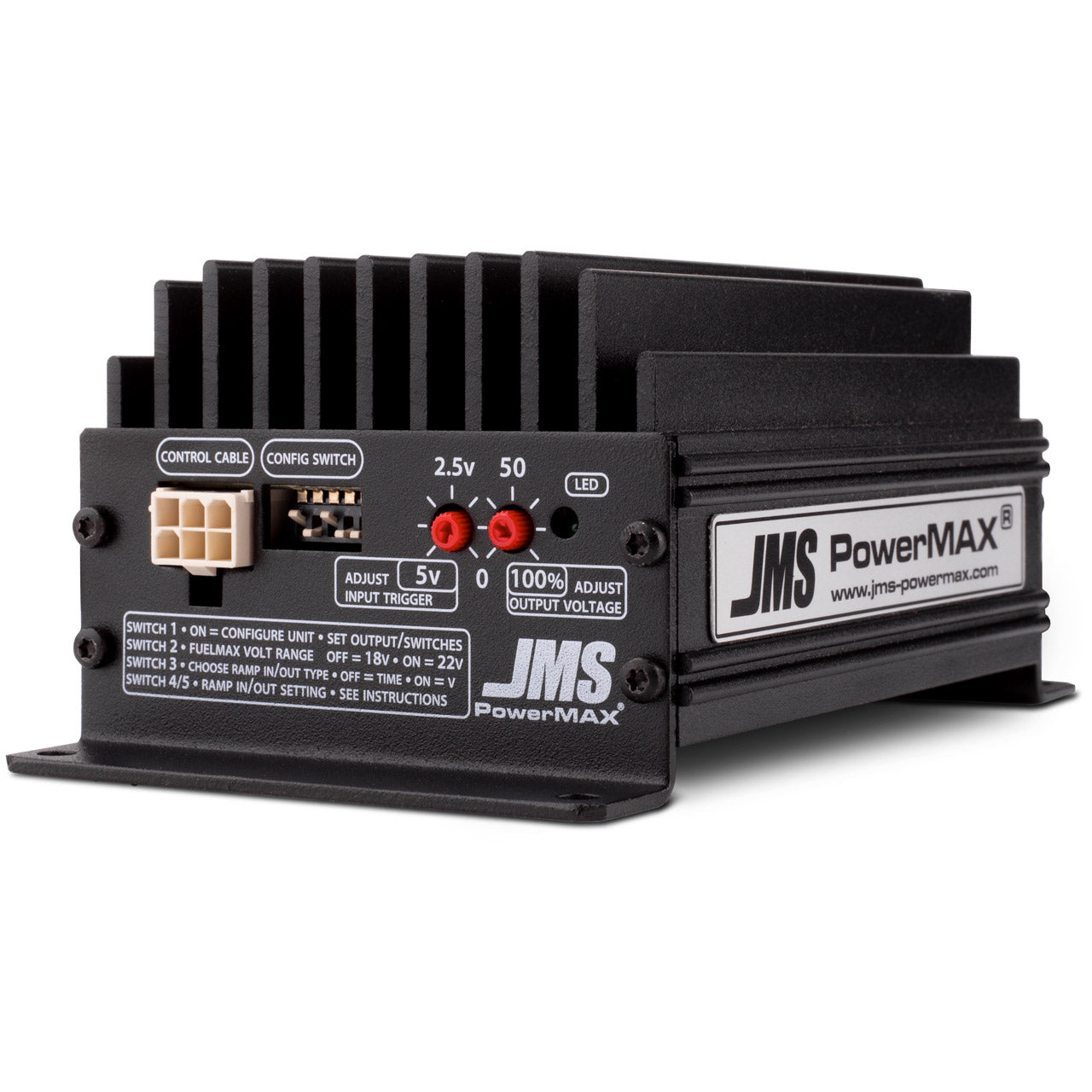 JMS PowerMAX V2 Fuel Pump Booster - Splice-In - 14.5-18V Range - 3-7 psi More - GM