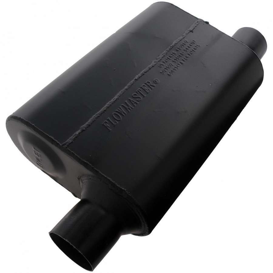 Flowmaster Super 44 Delta Flow Muffler - 2.5" Offset - Inlet / 2.50" Same Side Outlet-Aggressive Sound