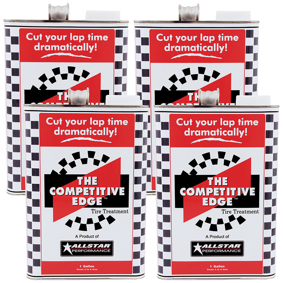 Allstar Performance Competitive Edge Tire Treatment - Softener - 1 Gal. Can - (Set of 4)