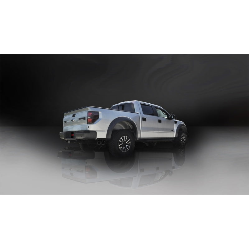 Corsa Sport Cat-Back Exhaust System - 3 in Diameter - 4 in Tips - Raptor - Ford Fullsize Truck 2010-14
