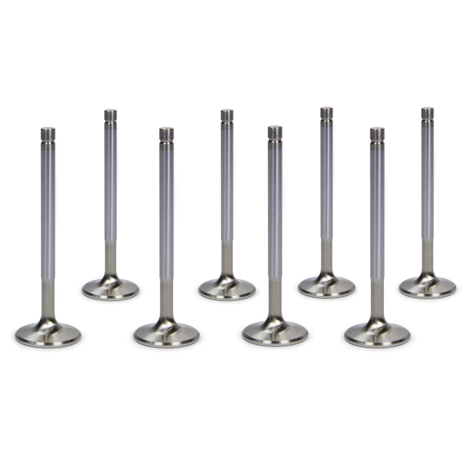 Ferrea Racing Components Competition Plus Valve Stainless Exhaust 1.600" Head 11/32" Valve Stem 5.060" Long - Small Block Chevy/Ford/Mopar - Set of 8