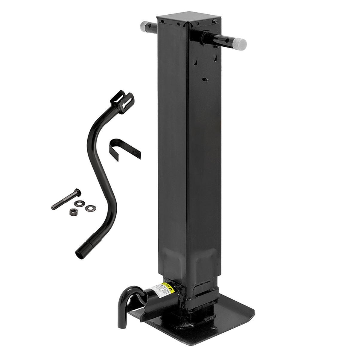 Pro Series Manual Trailer Jack - Sidewind - 12-1/2" Of Travel - 12000 lb. Capacity - Steel - Gray Paint