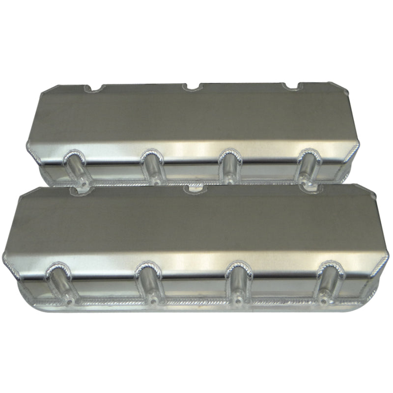 Moroso Fabricated Aluminum Valve Cover - Tall - Billet Rail - BB Chevy